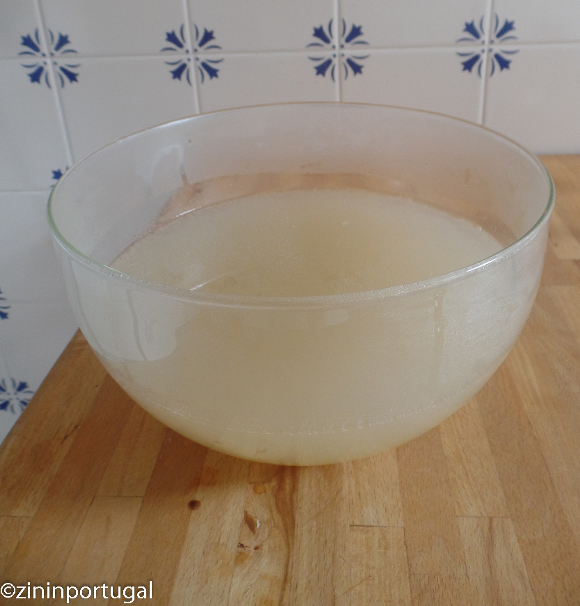 Visbouillon met Licor Beirão