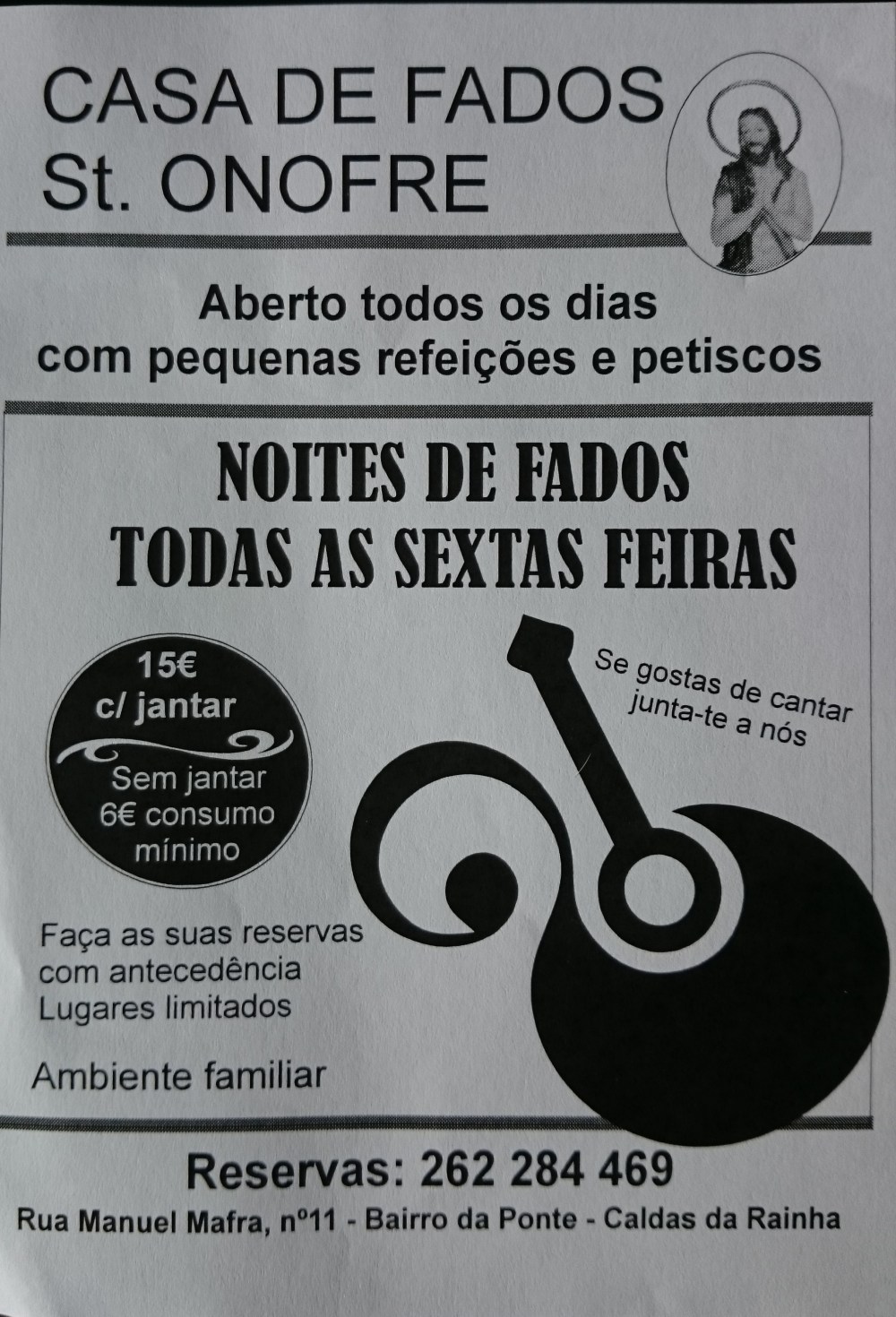 Fado huis Casa St Onofre