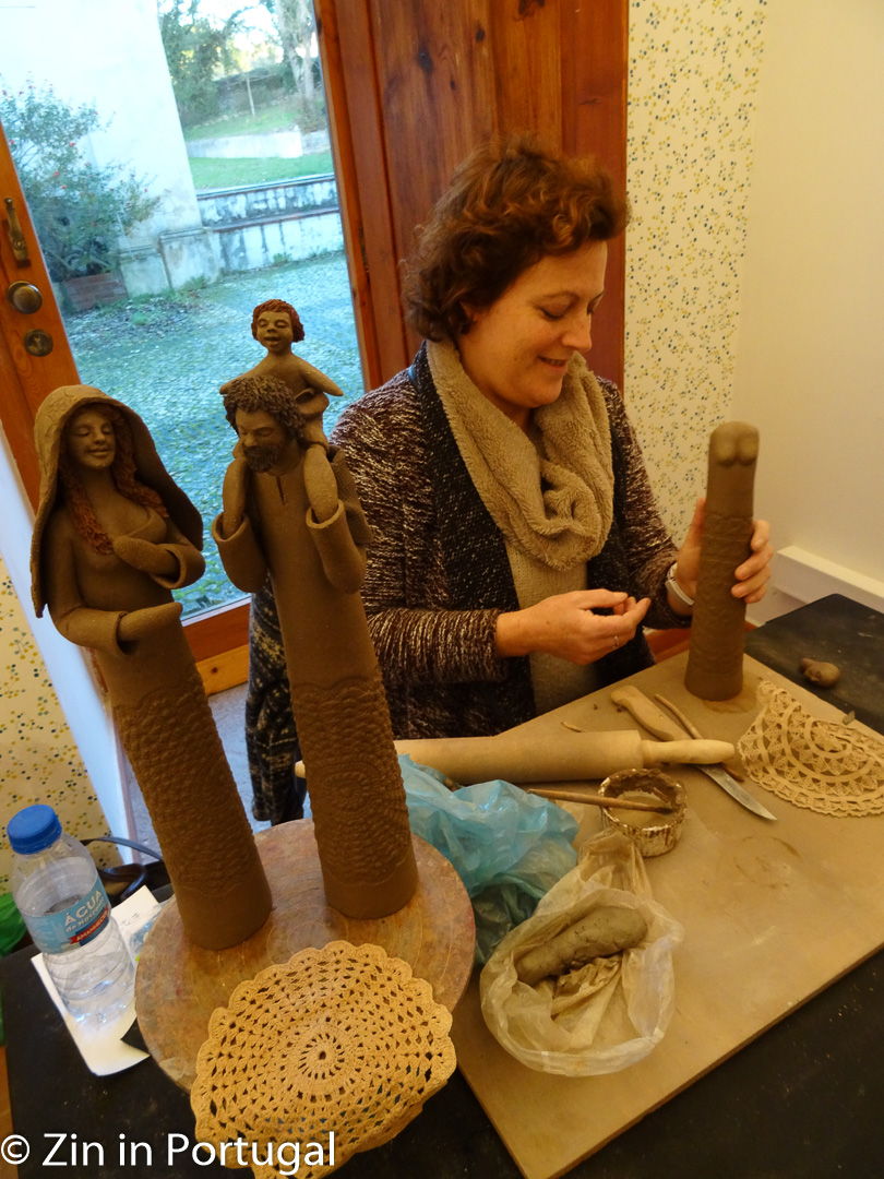 Kerststal in de maak